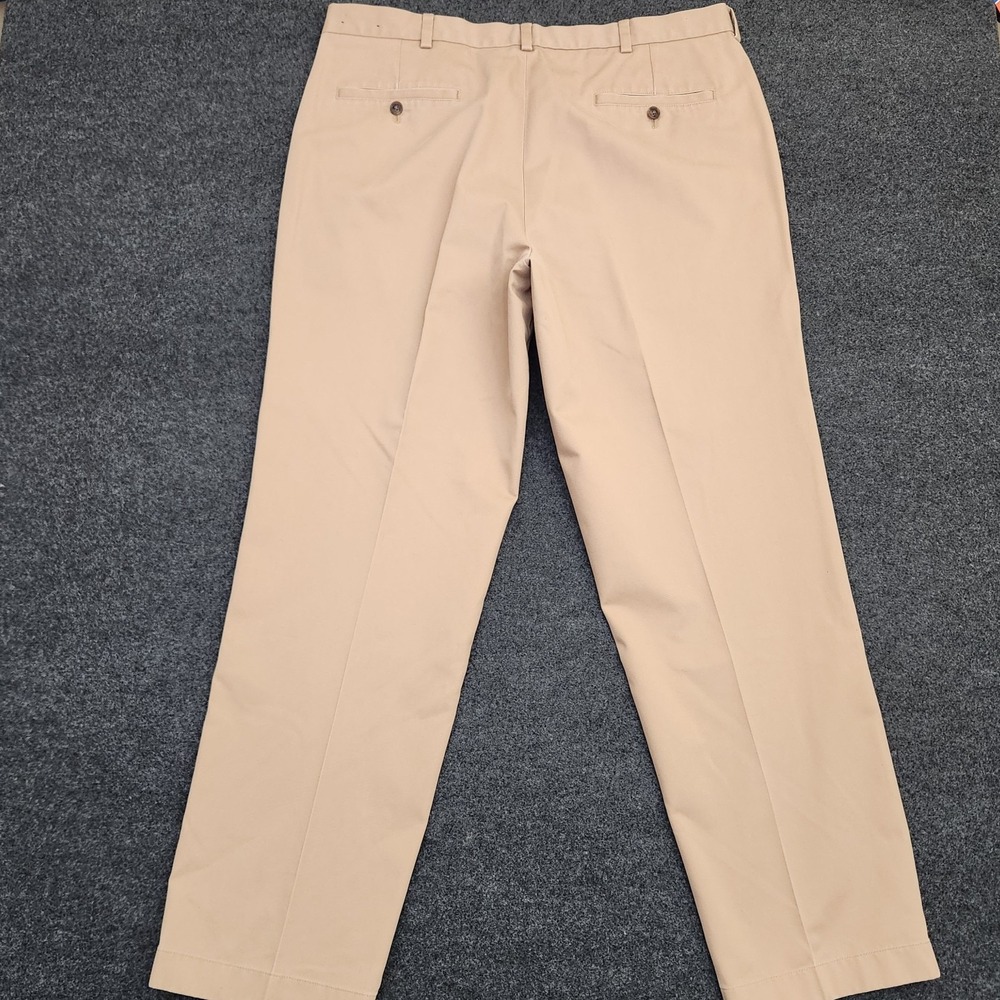 Brooks Brothers Mens 40x32 Khaki Advantage Chino Clark Casual Pants Office - Picture 2 of 10
